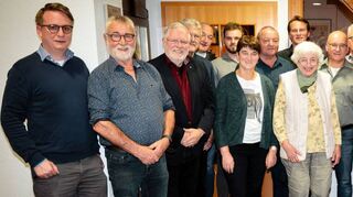 Der neugewählte Vorstand der CDU Weikersheim mit dem Vorsitzenden Martin Heuwinkel (Dritter von links).