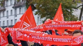 Kundgebung am Mittwoch in Mannheim-Käfertal.