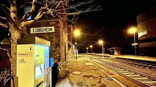 Die Bahnanlagen in Eubigheim werden saniert. Die Inbetriebnahme der neuen Station ist für das Jahr 2031 vorgesehen.