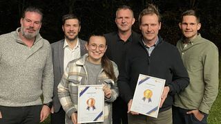 Ehrungen bei der Sportjugend Tauberbischofsheim (von links): Daniel Schott, Dominic Faul, Nele Schmitt, Michael Geidl, Christian Hofmann und Tobias Dosch.