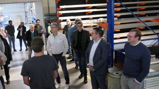 Beim zehnten Wirtschaftsforum Kreuzwertheim erhielten die Teilnehmenden unter anderem Einblicke in die Firma haprotec in Wiebelbach.
