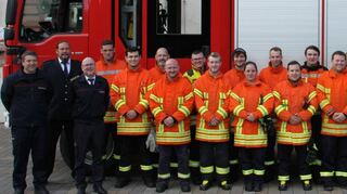 Die erfolgreichen Teilnehmer am Maschinistenlehrgang in Boxberg.