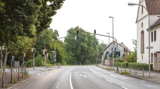 So sieht es momentan noch vor dem Stadtkloster (rechts), an der Ecke Igersheimer Straße/Kapuzinerstraße aus.