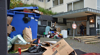 Das ehemalige "Haus Bergfried" wurde Anfang November zwangsgeräumt.
