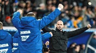 Christian Ilzer war sichtlich stolz auf das Spiel seines Teams und den Hoffenheimer Erfolg gegen Leipzig.