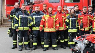 Alle 18 Teilnehmer an der Ausbildung zum „Maschinisten für Löschfahrzeuge“ haben den Lehrgang erfolgreich bestanden.