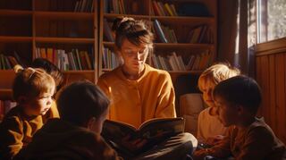 Das Vorlesen von Geschichten weckt bei kleinen Kindern das Interesse an Texten und Büchern schon lange bevor sie selbst lesen können. Deshalb sollen mit dem Erlös der Weihnachtspendenaktion speziell die "Lesehelden von Morgen" gefördert werden.