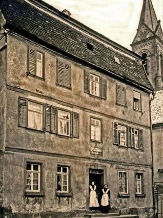 Das Gebäude der Bäckerei Leiblein um 1890.