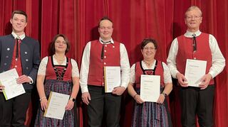 Auch Ehrungen standen auf dem Programm Jahreskonzerts.