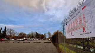 Viel Raum zum Parken bietet der neue temporäre Stellplatz an der Tauberbischofsheimer Vitryallee.
