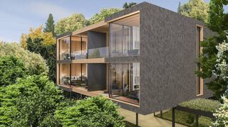 In den Hang sollten besondere Lodges gebaut werden.