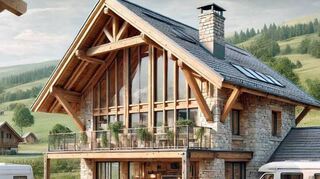 Ähnlich wie auf diesem Modell soll das Herzstück der Anlage mit Bistro und Sauna aussehen.