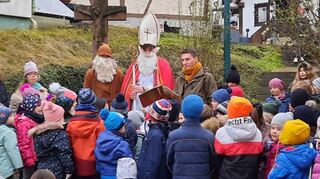 Der Nikolaus durfte in Oberlauda natürlich auch nicht fehlen.