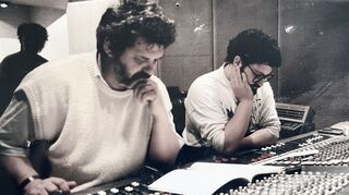 Vilko (links) und Edo Zanki (1952-2019) bei der Arbeit im Kangaroo Studio in Karlsdorf.