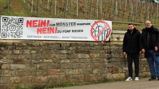 Gabriel Watzka (links) und Steffen Schäfer von der neu gegründeten „Bürgerinitiative Nein! zum Monsterwindpark“.