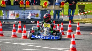 Kartfahrer beim Saisonfinale in Wilhelmsfeld.