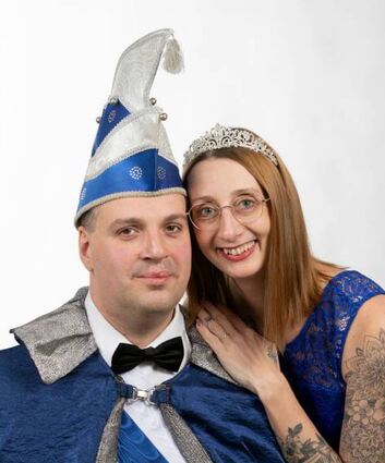 Prinzessin Marion und Prinz Kevin freuen sich auf die närrischen Tage.