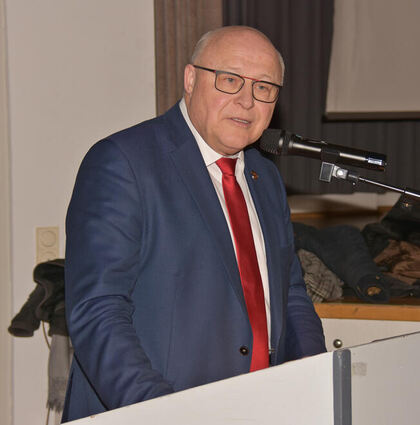 OB Glatthaar bei der Haushaltsrede 2025.