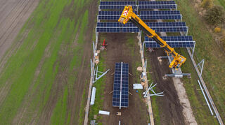 Hier ist ein Solarpark bereits im Bau. Bei Herbsthausen und Apfelbach sind ebenfalls Freiflächen-Photovoltaikanlagen geplant.