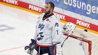 Alexis Gravel feierte seine DEL-Premiere für die Adler Mannheim.