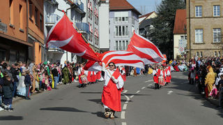 Der Fanfarenzug lief vorweg.