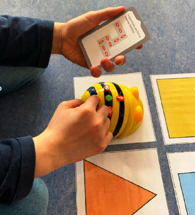 In einigen Grundschulen der Region ist die Jugendtechnikschule schon aktiv. Hier sieht man die ersten Programmierschritte der Kinder.