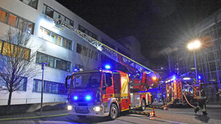 Zu einem Brand kam es in der Nacht auf Mittwoch im Kellergeschoss des Caritas-Krankenhauses.
