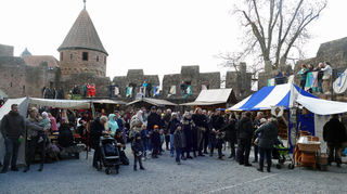 Viele Besucher genossen am Wochenende die mittelalterliche Atmosphäre auf der Burg.