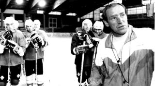 Jiri Kochta (rechts) betreute von 1991 bis 1993 den Mannheimer ERC in der Eishockey-Bundesliga.