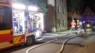 In Edelfingen war am Sonntagabend ein Brand gemeldet. Die Feuerwehr rückte mit starken Kräften aus.