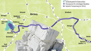 In der Altertheimer Mulde liegt ein großes Gipsvorkommen, das der Baustoffkonzern Knauf erschließen will.