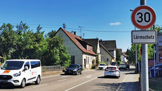 In Edelfingen ist die Tempo-30-Lärmschutz-Strecke eingerichtet.