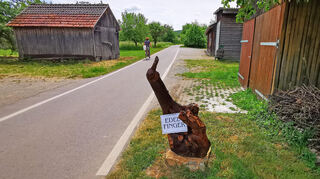 Ein "Edel-Finger" am Radweg nach Bad Mergentheim.