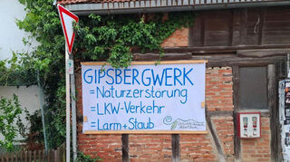 Der Gipsabbau durch Knauf in der Altertheimer Mulde ist umstritten.