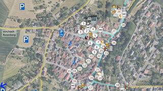 Lageplan, Oberwittstadt, Dorferlebnistag, 1250-Jahr Jubiläum