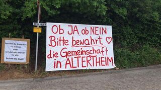 Knauf hält auch nach den Bürgerentscheiden am geplanten Gipsbergwerk in der Altertheimer Mulde fest.