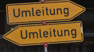 Auf der B 290 zwischen Bad Mergentheim und Crailsheim bleibt es bis kommendes Jahr bei einer großen Umleitung rund um Rot am See.