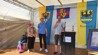 Glückwünsche zur gelungenen Jubiläumsfeier durften nicht fehlen.