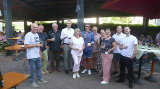Alle Beteiligten des Weinfests Schöpple freuten sich, dass die Veranstaltung als Variante on Tour auch dieses Jahr angeboten wurde.