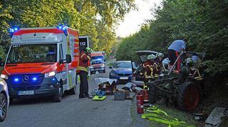 Der Unfall bei Markelsheim ereignete sich auf halber Strecke zum Wildpark hinauf, wo an diesem Abend noch das Schlepper-Weidenkino stattfand.