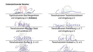 Die Unterschriften unter dem Brandbrief.