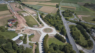 Die Arbeiten am neue Kreisverkehr, der zum Verbandsindustriepark in Walldürn führen soll, verzögern sich voraussichtlich bis Mitte September.