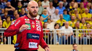 Mike Jensen Anfang August beim Testspiel der Rhein-Neckar Löwen gegen Paris Saint-Germain in Heidelberg.