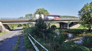 Die B 19-Tauberbrücke bei Igersheim wird abgerissen und neu gebaut.