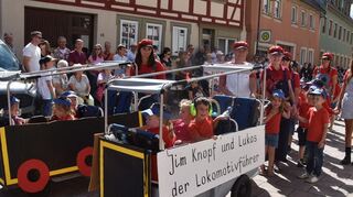 Der Kindergarten hatte „Jim Knopf“ zum Thema.