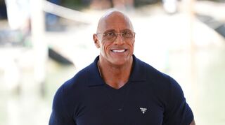 Dwayne Johnson bei seiner Ankunft auf dem Lido.