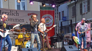 „Disturbed Neighborhood“ bei einem Auftritt auf dem Wertheimer Altstadtfest.