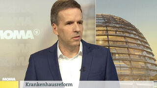 Jan Hacker beim Interview im ARD-Morgenmagazin.