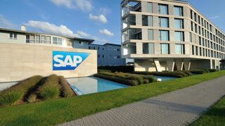 Blick auf den Campus von SAP in Walldorf.
