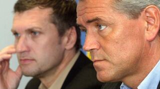 Auch Thomas von Heesen (links) und Uwe Rapolder sind in Assamstadt zu Gast.